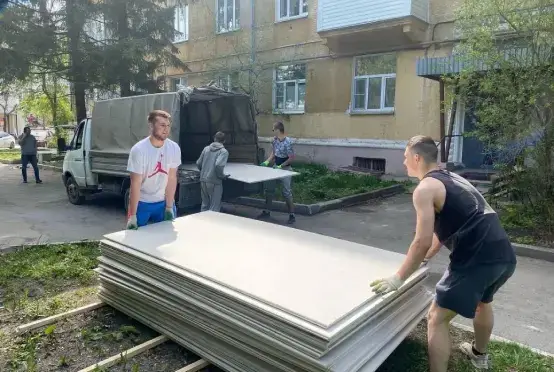 Подъём напольных покрытий на этаж