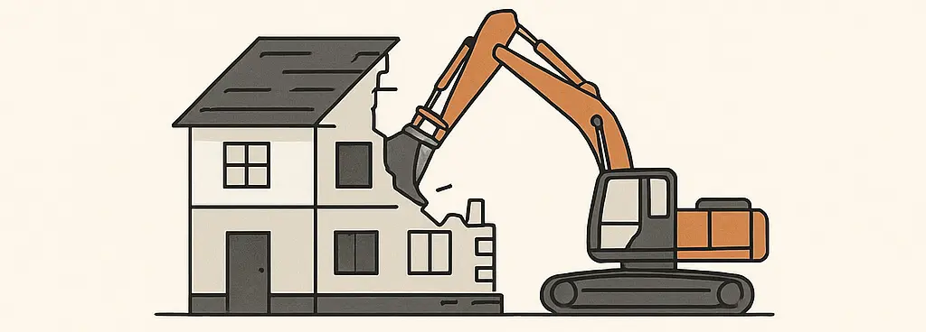 Методы демонтажа домов