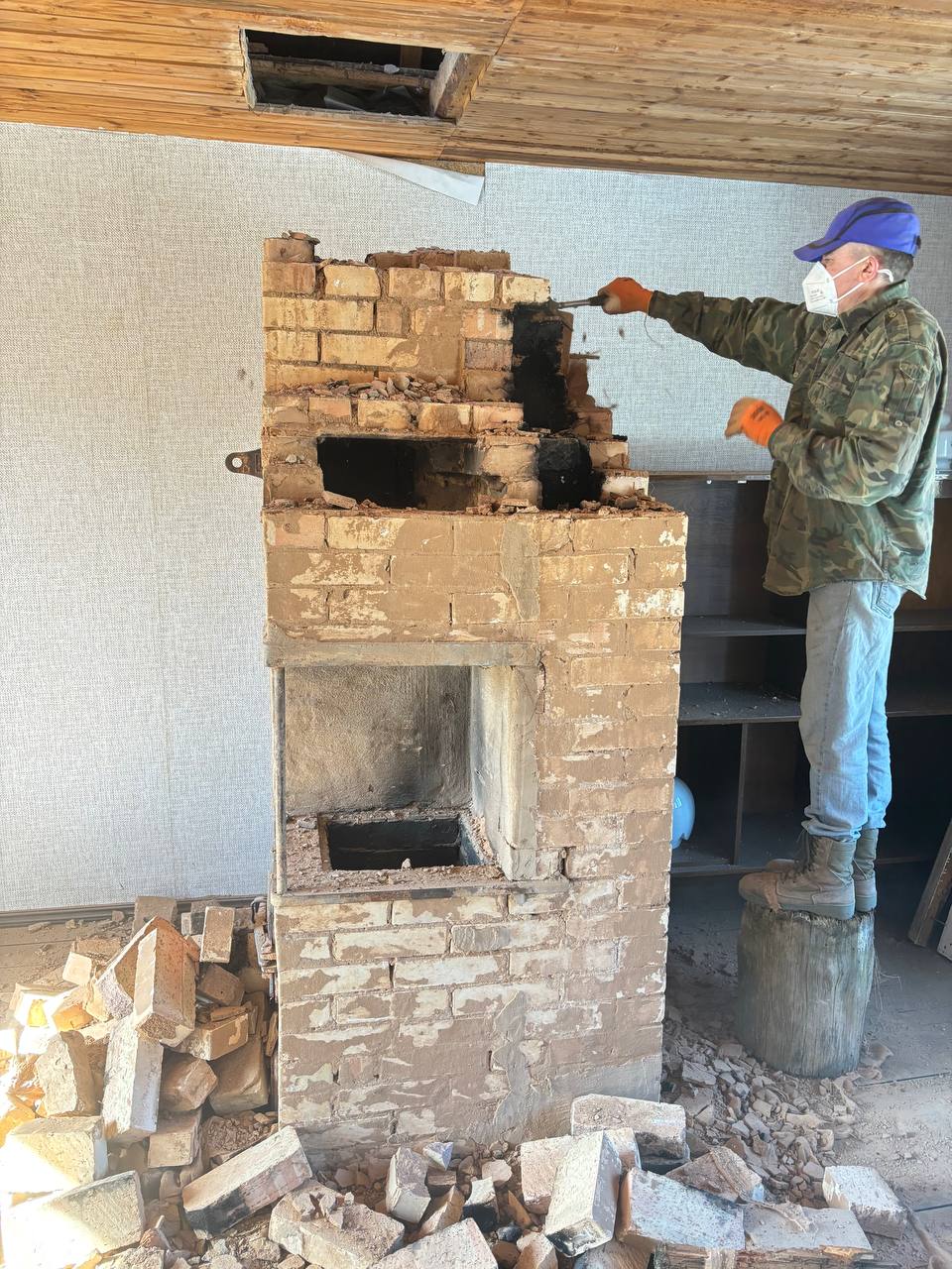 Демонтаж печи и камина — объект